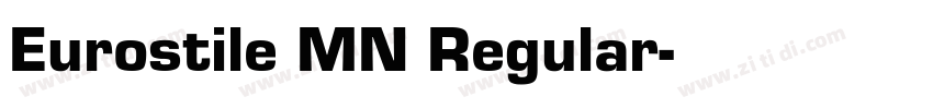 Eurostile MN Regular字体转换
